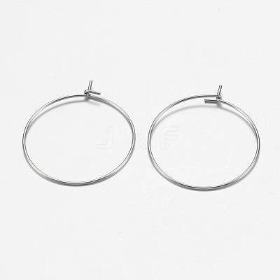 316 Surgical Stainless Steel Hoop Earrings Findings STAS-F149-32P-C-1