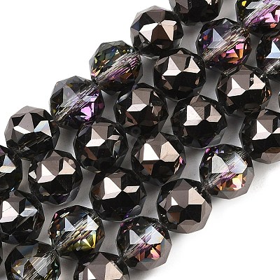 Transparent Electroplate Glass Beads Strands EGLA-N002-34C-B-1