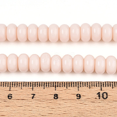 Opaque Spray Painted Glass Beads GLAA-ZX008-8mm-18H-1