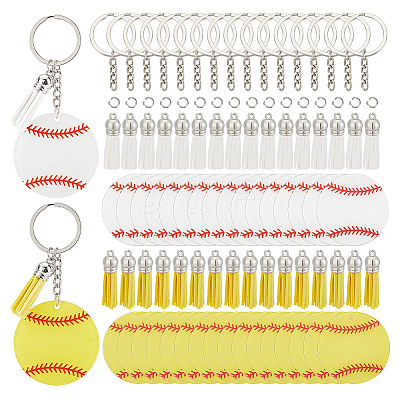 DIY Baseball Keychain Making Kit DIY-GA0005-59-1