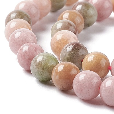 Natural White Jade Beads Strands G-I334-03B-1