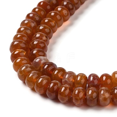 Natural Fire Crackle Agate Beads Strands G-G0004-A01-B-1