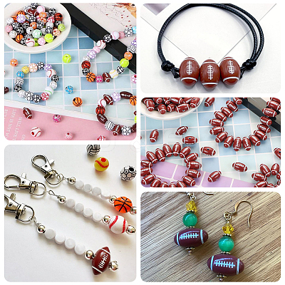 200Pcs Craft Style Acrylic Beads MACR-SP0001-90-1
