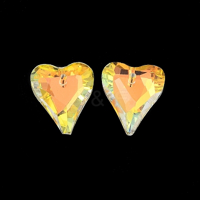 Electroplated Glass Pendants X-EGLA-M029-05-01-1