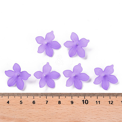 Frosted Acrylic Bead Caps X-MACR-S371-05A-747-1