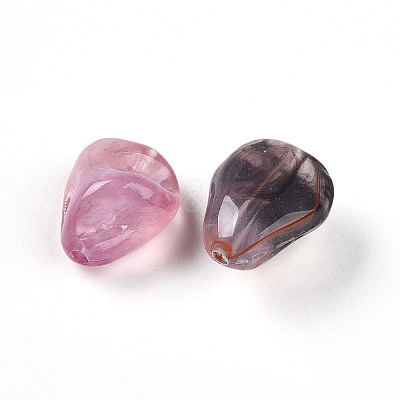Transparent Acrylic Beads TACR-T028-44D-1