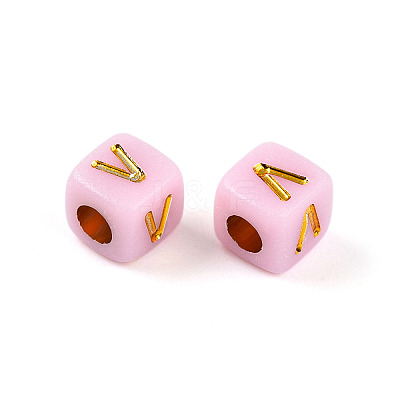 Plating Acrylic Beads OACR-N140-01D-V-1