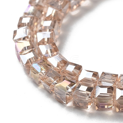 Electroplate Glass Bead Strands EGLA-J028-4x4mm-AB17-1