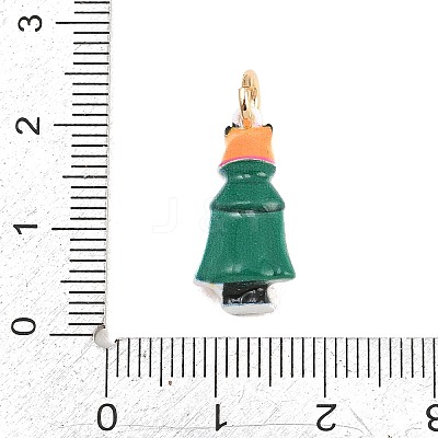 304 Stainless Steel Enamel Pendants STAS-F358-01G-05-1