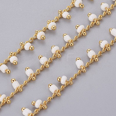 Handmade Seed Beaded Chains CHC-N016-06J-1