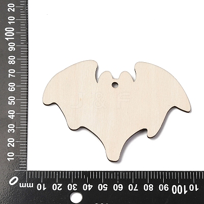 Halloween Printed Wooden Big Pendants WOOD-I016-01K-1