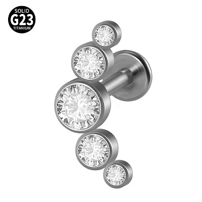G23 Titanium Threadless Labrets WG33C7B-113-1