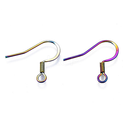Ion Plating(IP) 304 Stainless Steel French Earring Hooks STAS-S119-016B-1