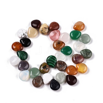 Natural & Synthetic Mixed Gemstone Beads Strands G-T138-120-1