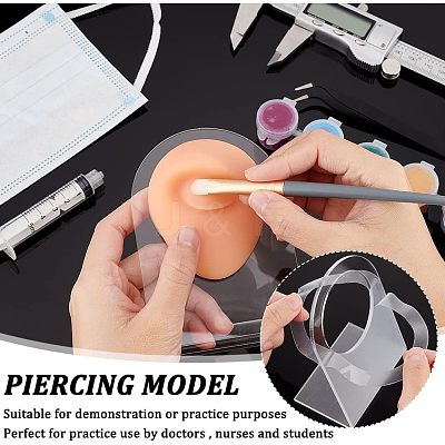 Soft Silicone Eye Flexible Model Body Part Displays with Acrylic Stands ODIS-WH0002-24-1