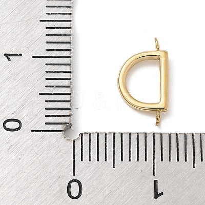 304 Stainless Steel Letter Connector Charms STAS-M108-01G-04-1