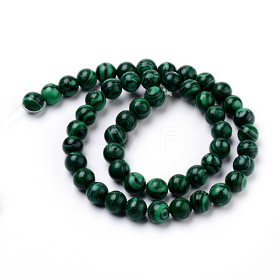 Synthetic Malachite Bead Strands X-G-Q462-57-8mm-1