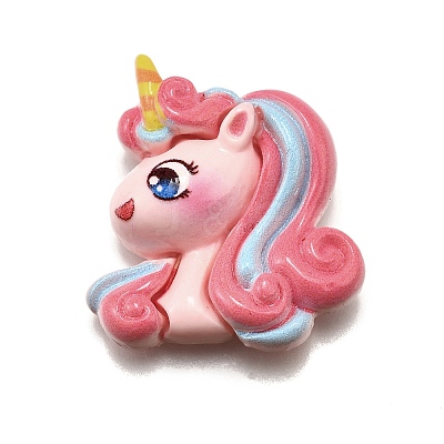 Unicorn Opaque Resin Decoden Cabochons CRES-F034-01-1