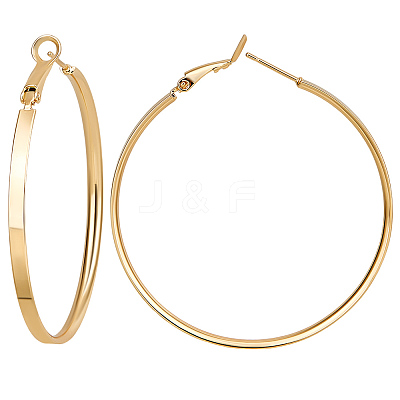 3 Pairs Brass Hoop Earrings for Women EJEW-BBC0001-66G-03-1