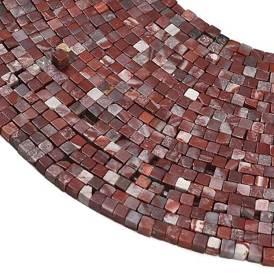Natural Red Rainbow Jasper Beads Strands GG-CBA2498-A06-01-1