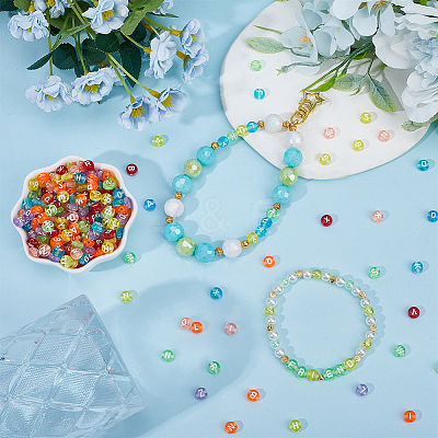 1500Pcs Transparent Acrylic Beads OACR-SP0001-25B-1