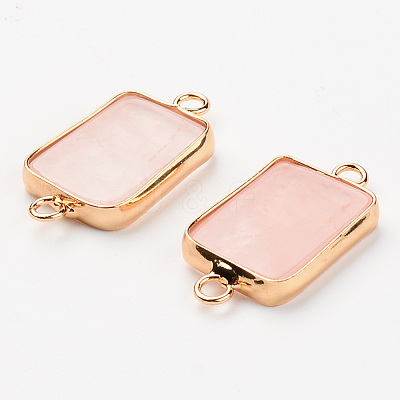 Natural  Rose Quartz Links G-R464-002A-1