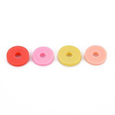 4 Colors Handmade Polymer Clay Beads CLAY-N011-032-35-1