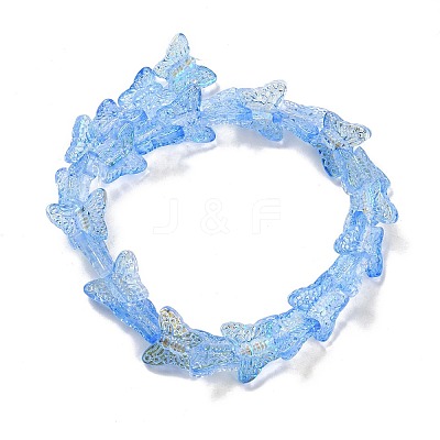 Transparent Glass Beads Strands GLAA-F114-04D-1