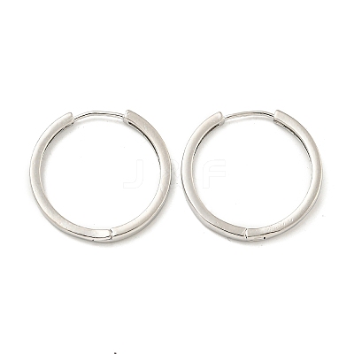 Brass Hoop Earrings EJEW-L211-08D-P-1