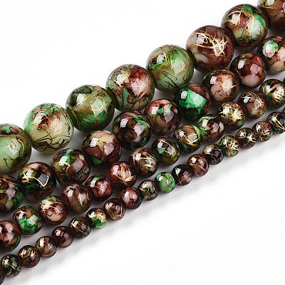 Baking Paint Glass Beads X1-DGLA-N003-6mm-B07-1