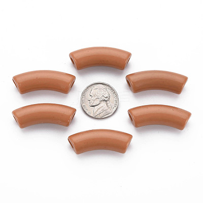 Opaque Acrylic Beads MACR-S372-001B-16-1439-1