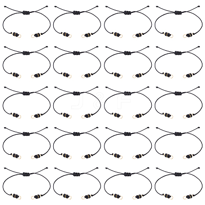 20Pcs Waxed Polyester Cord Bracelets Making AJEW-UN00046-1