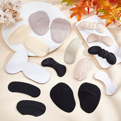 12 Style Foam Heel Grips AJEW-PH0004-46-1