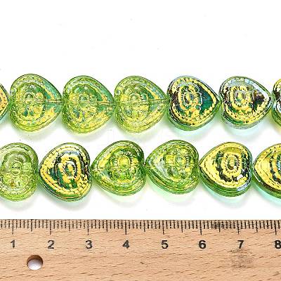 Electroplate Baking Paint Glass Beads Strands EGLA-K061-13A-AB10-1