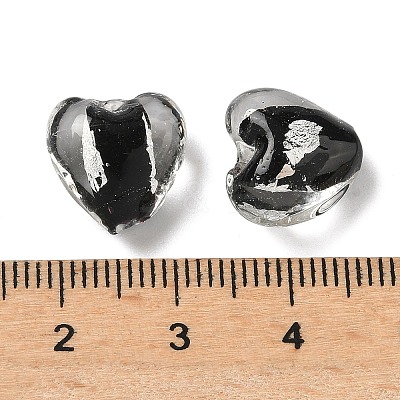 Handmade Foil Glass Beads LAMP-A011-06-1