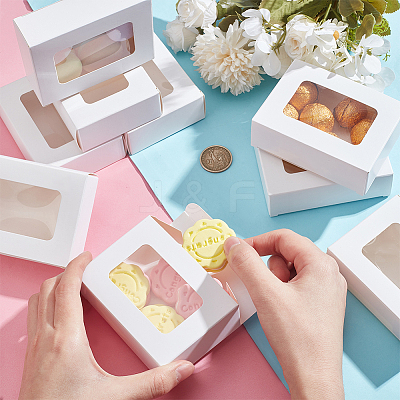 Rectangle Folding Paper Storage Boxes CON-WH0106-01B-03-1