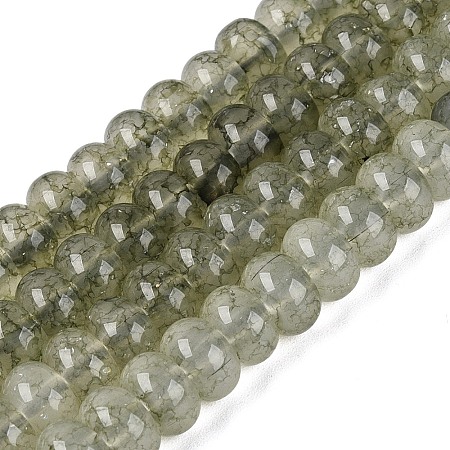 Imitation Jade Crackle Glass Beads Strands GLAA-Q108-05A-A04-1