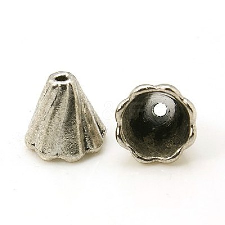Tibetan Style Bead Cone TIBEB-EA10181YKG-AS-FF-1