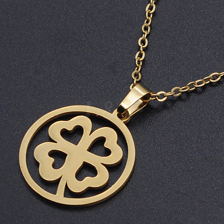201 Stainless Steel Pendants Necklaces LS-NJEW-S105-JN685-45-2-1