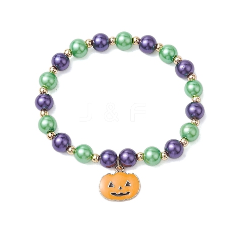 Alloy Enamel Charm Bracelets BJEW-JB10851-05-1