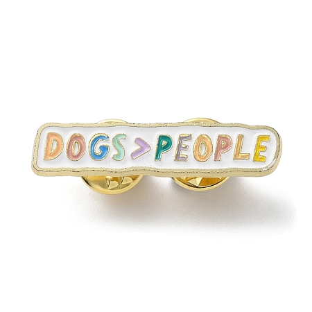 Word Dogs>People Enamel Pins JEWB-D022-03D-G-1