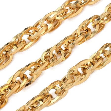 Ion Plating(IP) 304 Stainless Steel Rope Chains CHS-H025-16G-02-1