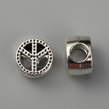 Zinc Alloy European Beads FIND-WH0112-87AS-1