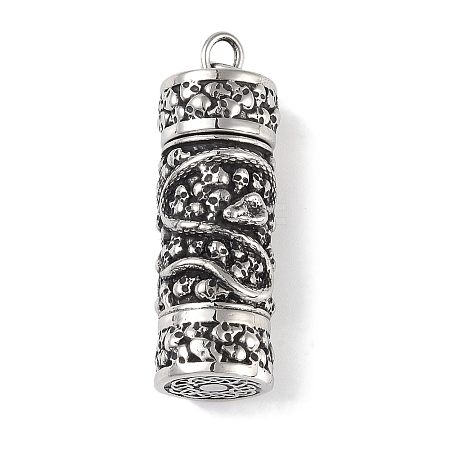 Openable 316 Surgical Stainless Steel Urn Ashes Pendants STAS-E212-29AS-03-1
