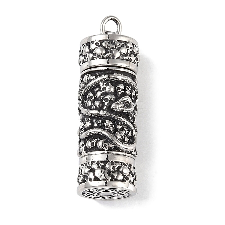 Openable 316 Surgical Stainless Steel Urn Ashes Pendants STAS-E212-29AS-03-1