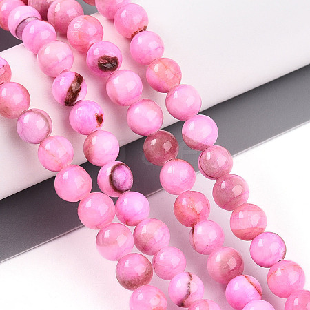Natural Persian Jade Beads Strands G-A255-A02-01G-1