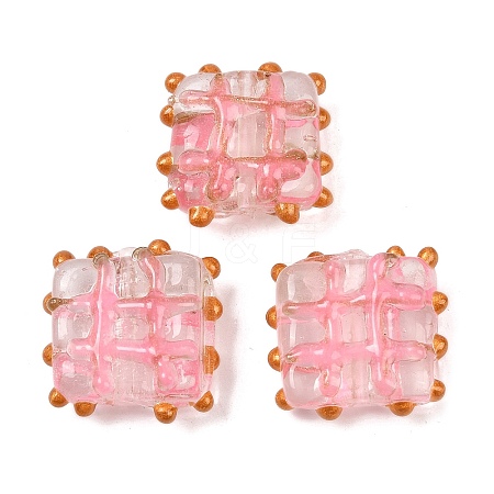 Handmade Gold Sand Lampwork Beads LAMP-L082-01C-1