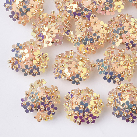 PVC Paillette Cabochons FIND-S321-01K-1