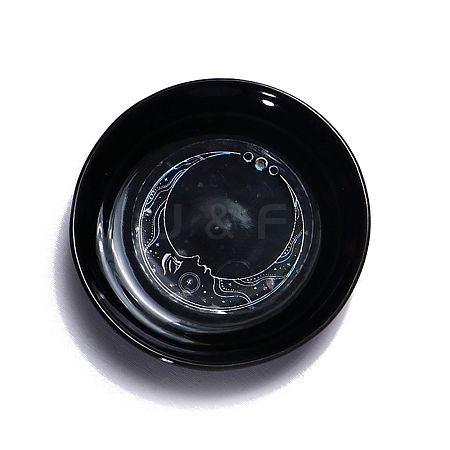 Flat Round Porcelain Jewelry Plates PW-WGA4D51-01-1