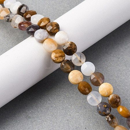 Natural Blue Chalcedony Beads Strands G-C179-A47-03-1